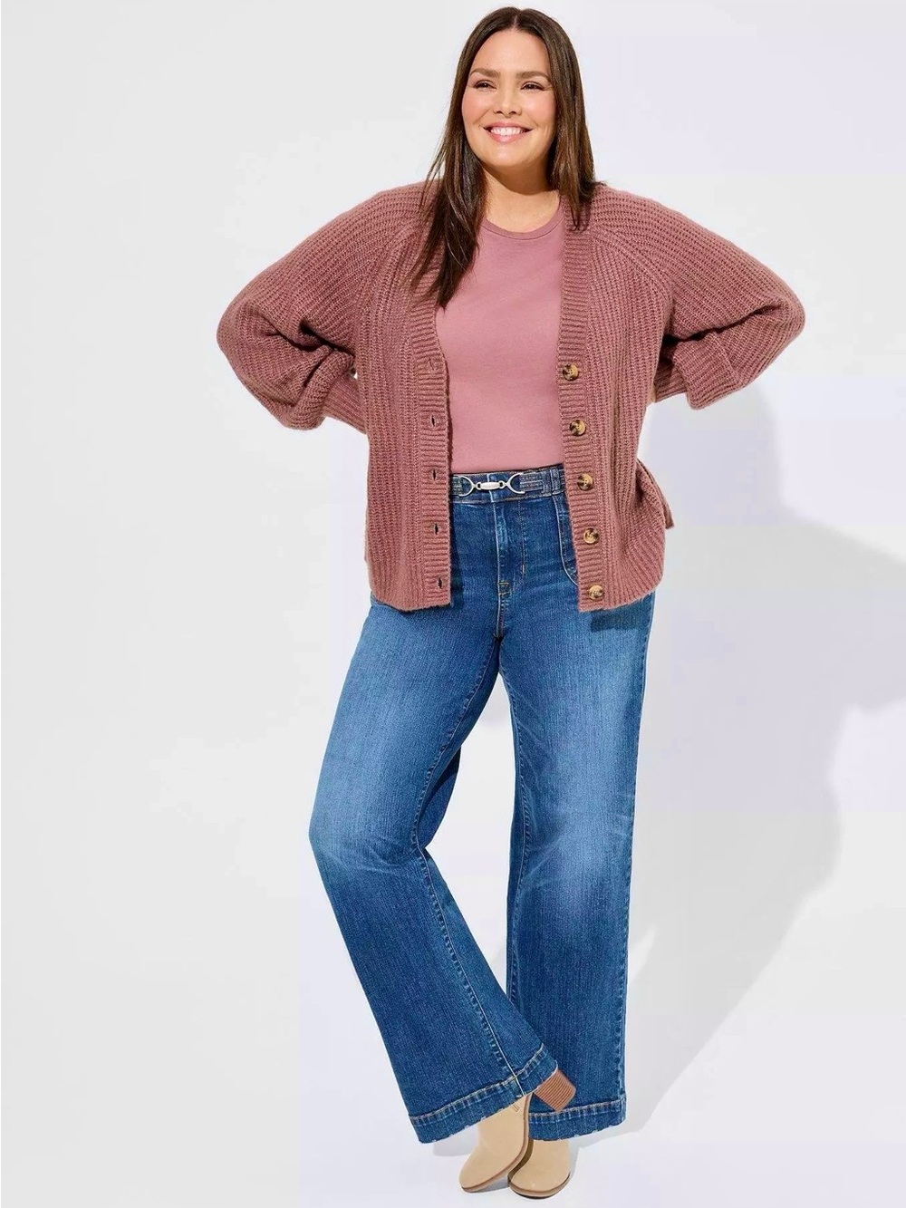 TORRID BUTTON FRONT CARDIGAN